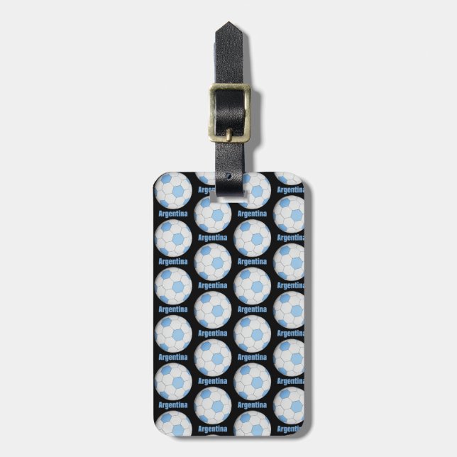 Argentina soccer  luggage tag (Front Vertical)