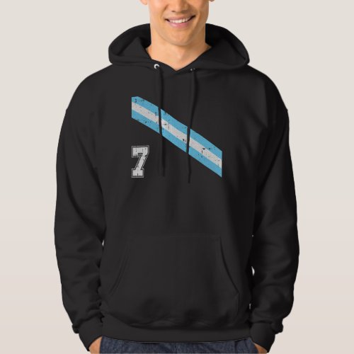Argentina Soccer Number 7 Argentinian Football Spo Hoodie