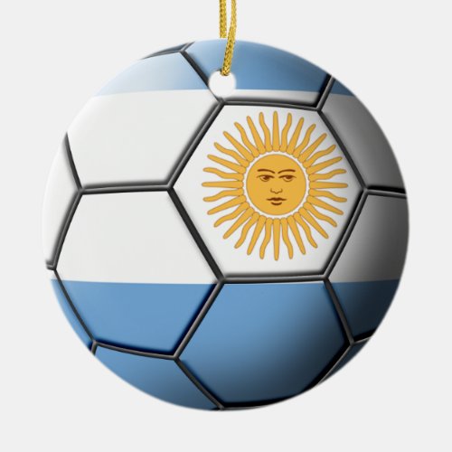 Argentina Soccer Ornament