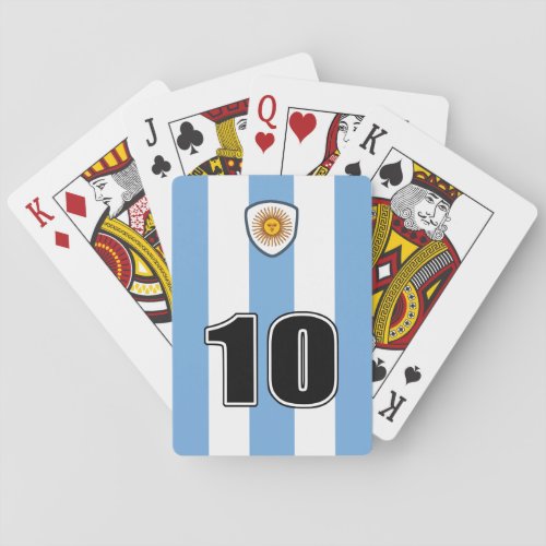 Argentina soccer poker cards