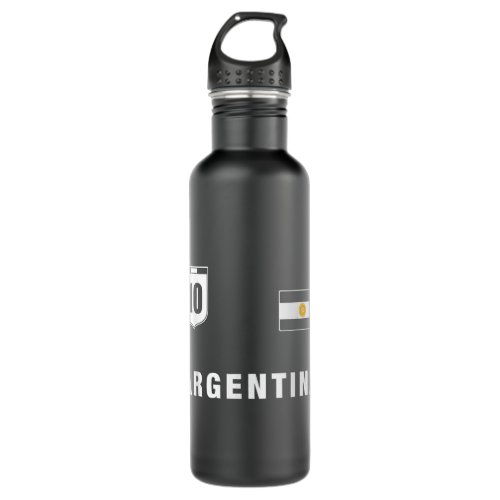 Argentina Soccer Team Jersey Blue Argentina Appare Stainless Steel Water Bottle
