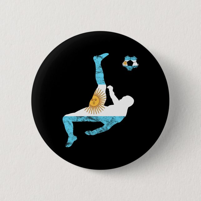 Argentina Soccer Team Sun Of May Buenos Aires Arge Button (Front)