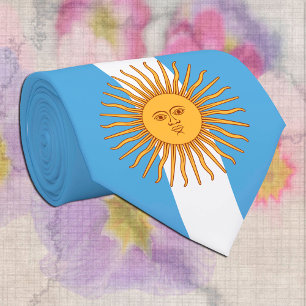 Argentina, Sol de Mayo & Argentina Flag / business Neck Tie