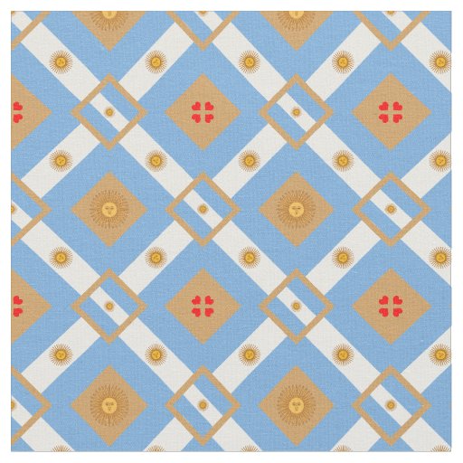 Argentina, Sol de Mayo & Argentina Flag fashion Fabric