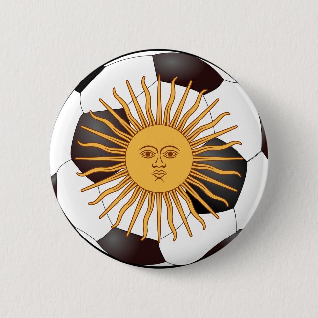 Argentina "Sol de Mayo" Pinback Button (Front)