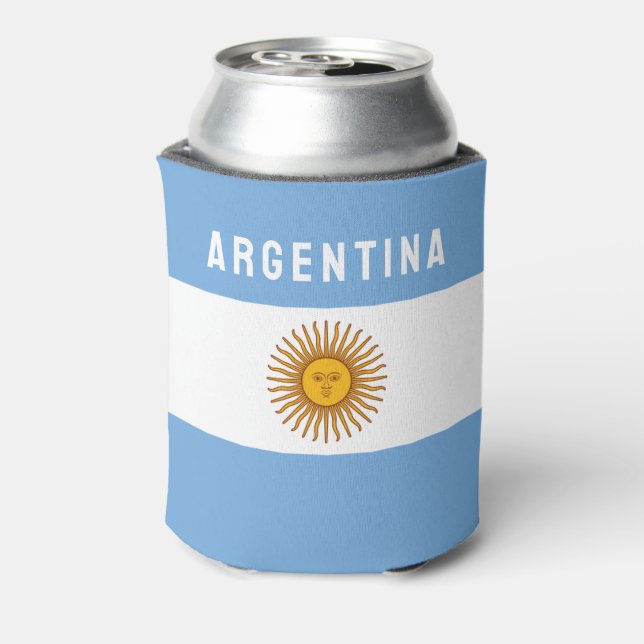 Argentina South America Flag Buenos Aires Can Cooler (Can Back)