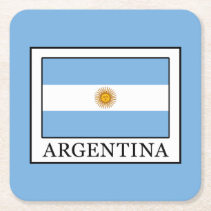 Argentina Square Paper Coaster