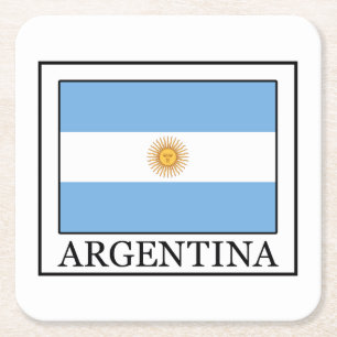 Argentina Square Paper Coaster