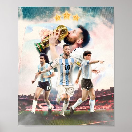 Argentina Three_Time World Champions Poster