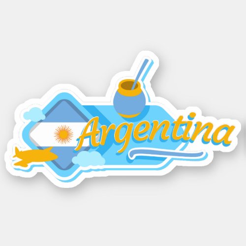 Argentina Travel Vinyl Sticker