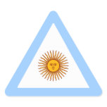 ARGENTINA TRIANGLE STICKER