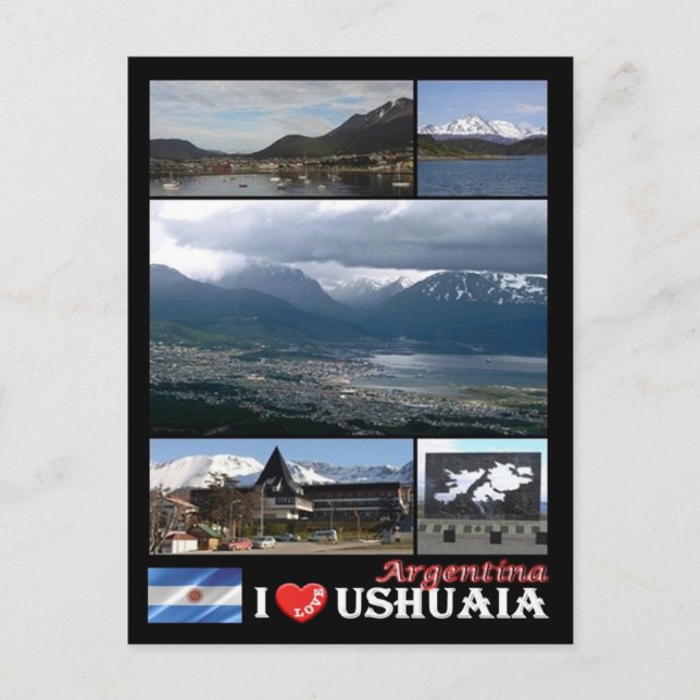 Argentina - Ushuaia - I Love - Postcard (Front)