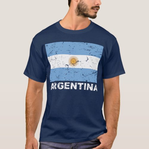 Argentina Vintage Flag T_Shirt