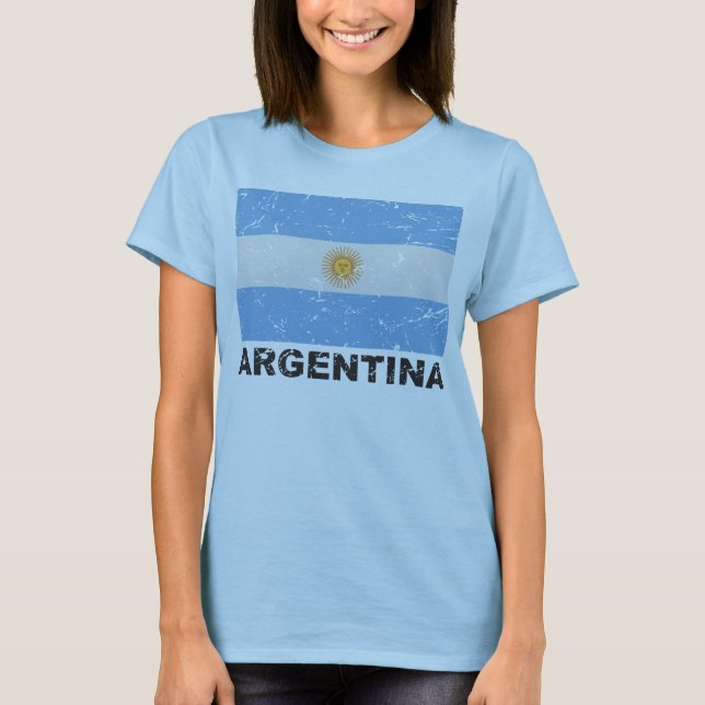 Argentina Vintage Flag T-Shirt (Front)