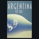 Argentina Vintage style ski poster<br><div class="desc">Argentina Vintage style ski poster in a beautiful retro style.</div>