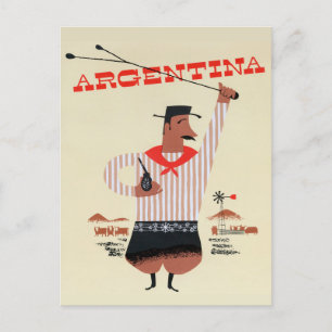 Argentina Vintage Travel Postcard