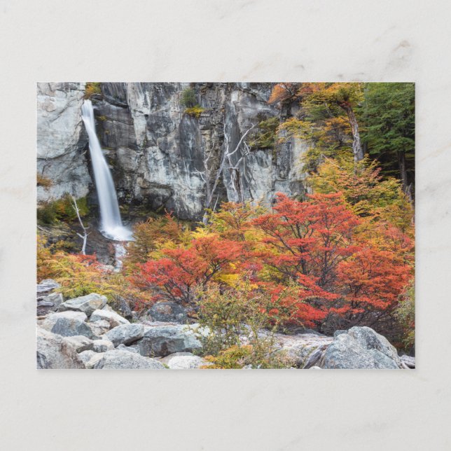 Argentina - Waterfall in Patagonia postcard (Front)