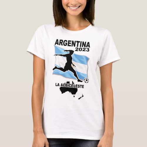 Argentina Womens Soccer Team 2023 T_Shirt