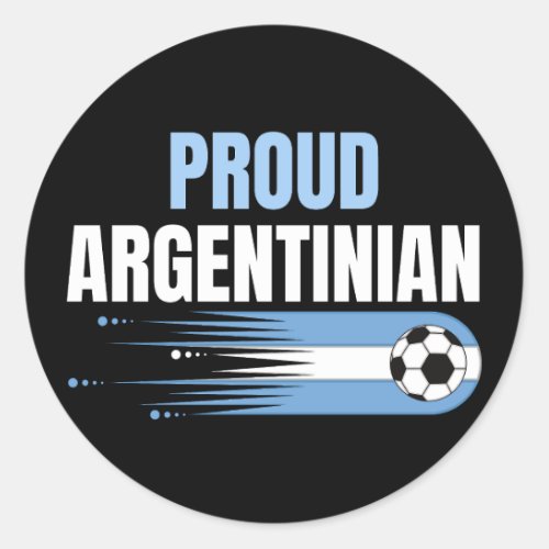 Argentina World Cup Champions 2022 Proud Classic Round Sticker