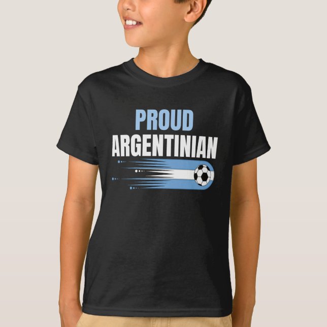 Argentina World Cup Champions 2022 Proud T-Shirt (Front)