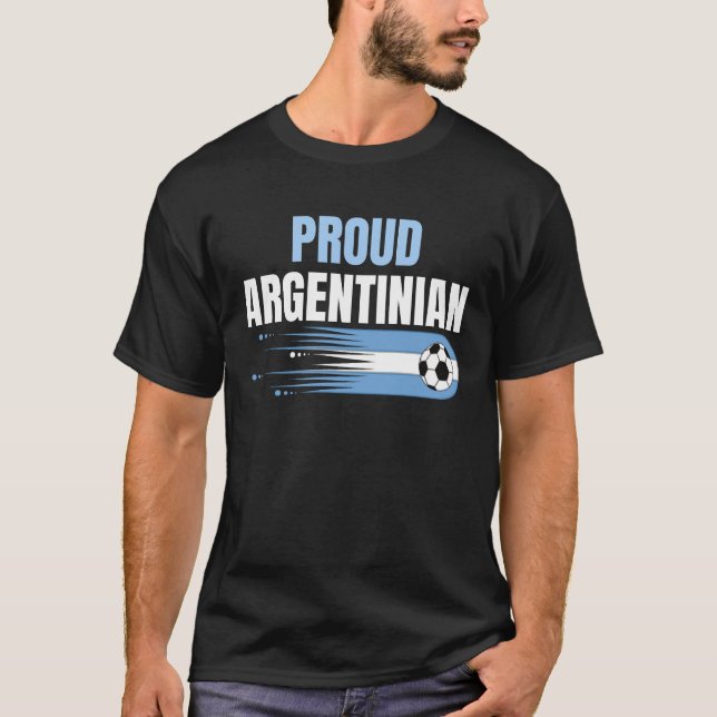 Argentina World Cup Champions 2022 Proud T-Shirt (Front)