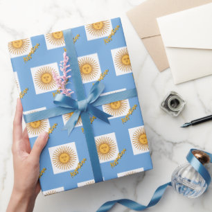 Argentina Wrapping Paper, Argentina Flag patriots Paper