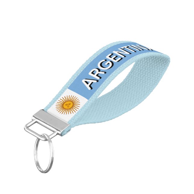 Argentina Wrist Keychain (Angled Down)