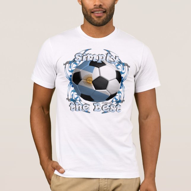 Argentina's Best Men's Fitted Crew Neck T T-Shirt (Front)