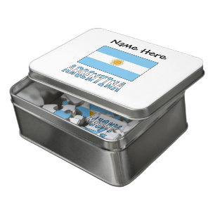 Argentine Argentina Flag Personalized Text  Jigsaw Puzzle