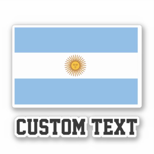 Argentine flag custom vinyl stickers