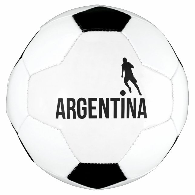 Argentine Flag soccer player uses dot as a ball    (Front)
