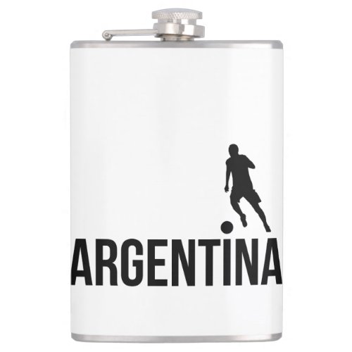Argentine Flag soccer player uses dot as a ball   Flask