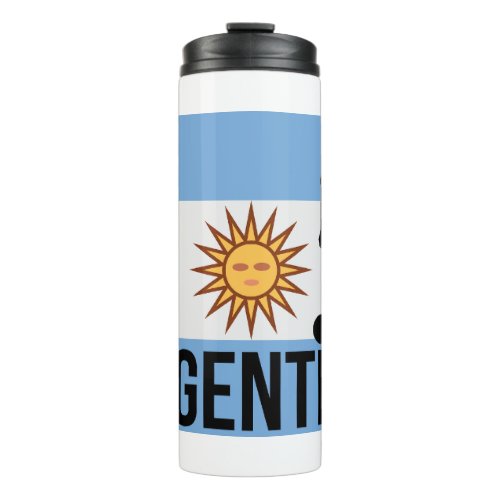 Argentine Flag soccer player uses dot as a ball  Thermal Tumbler