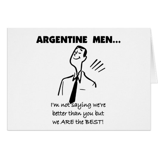 Argentine Men Cards (Front Horizontal)
