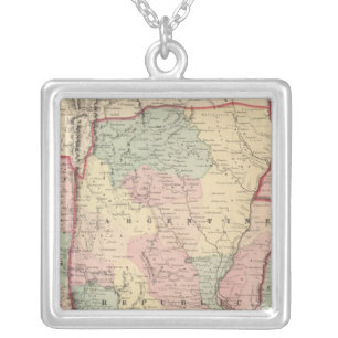 Argentine Republic, Chili, Uruguay and Paraguay Silver Plated Necklace