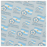 Argentine Soccer Ball and Flag Fabric