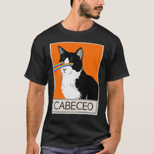 Argentine Tango Cabeceo Cat with Laser Eyes T-Shirt