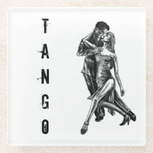 Argentine Tango dance art - Glass Coaster