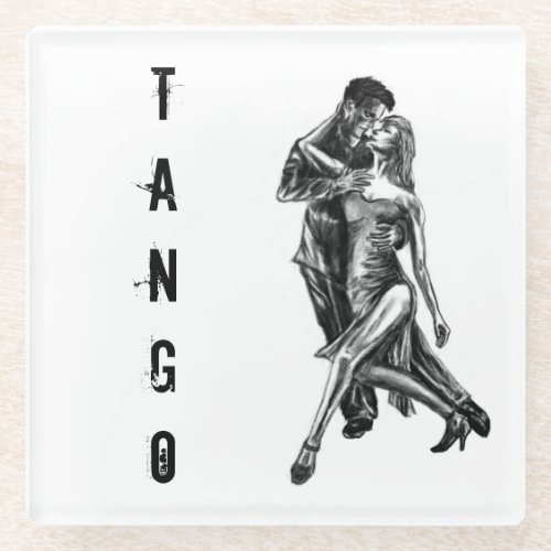 Argentine Tango dance art _ Glass Coaster