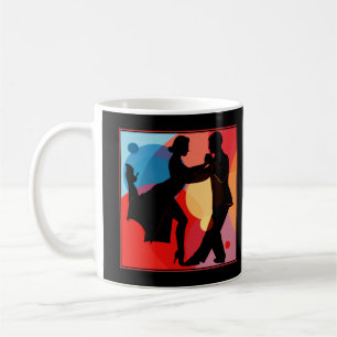 Argentine Tango Dance Couple Silhouette Coffee Mug