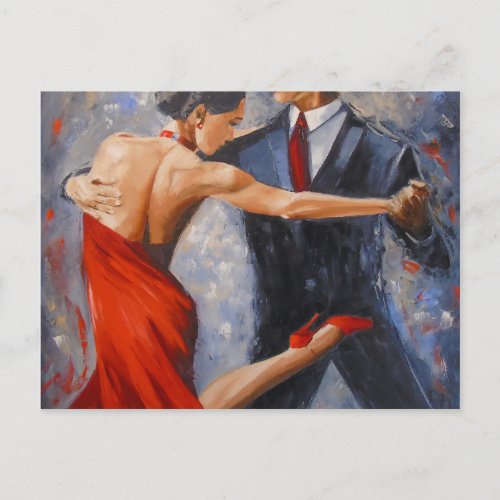 Argentine tango postcard