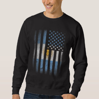 Argentinian American Flag Argentina Usa Argentine Sweatshirt