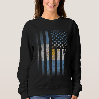 Argentinian American Flag Argentina Usa Argentine Sweatshirt