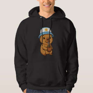 Argentinian Capybara Yerba Mate Kawaii Argentina C Hoodie