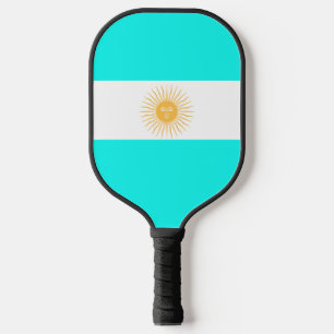 Argentinian flag-coat of arms pickleball paddle