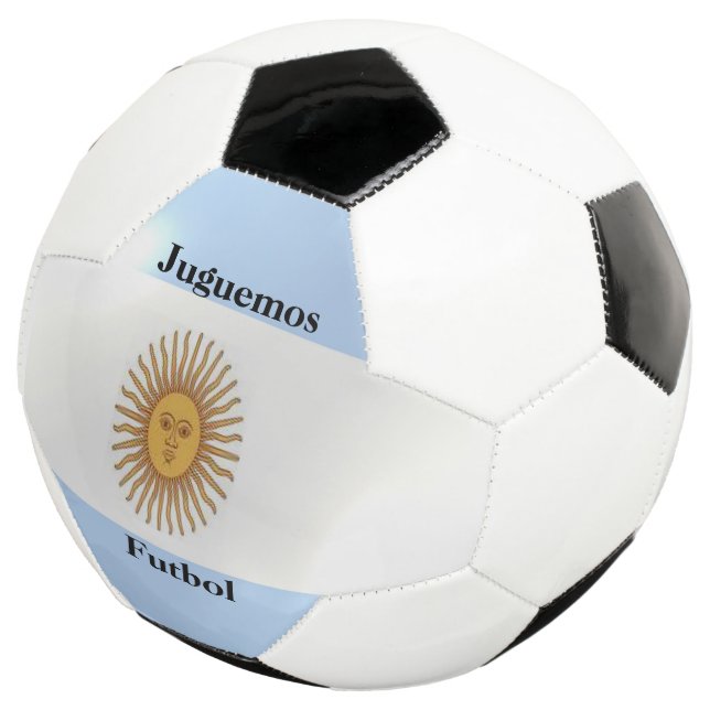 Argentinian Flag Design Soccer Ball (Three Quarter)
