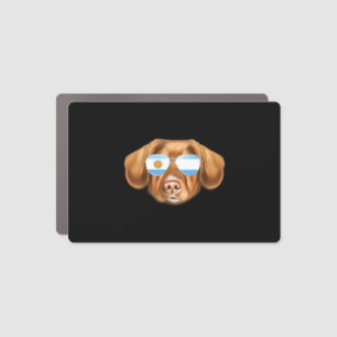 Argentinian Flag Duck Tolling Retrievers Dog Pocke Car Magnet