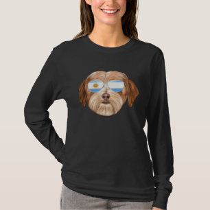 Argentinian Flag Havanese Dog Argentina Pocket T-Shirt