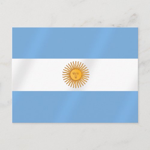 Argentinian flag of Argentina Albicelestes Gifts Postcard