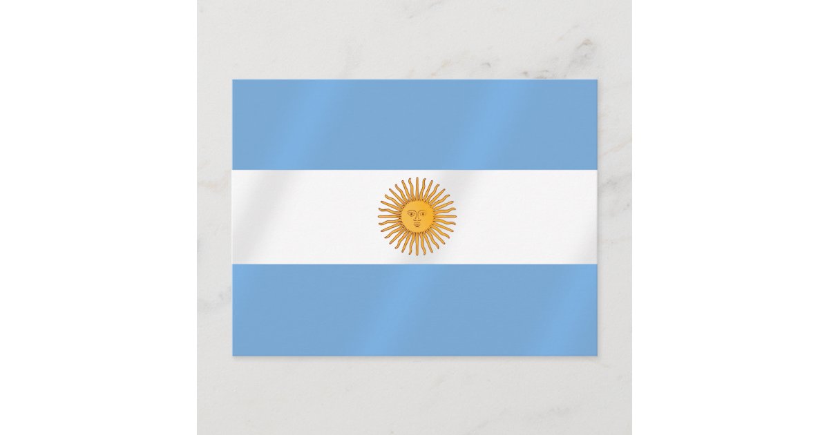 Argentinian flag of Argentina Albicelestes Gifts Postcard | Zazzle